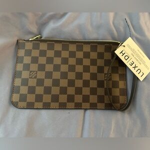 Authentic Louis Vuitton Red and Black Interior Clutch